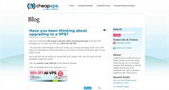 Desktop Screenshot of blog.cheapvps.co.uk